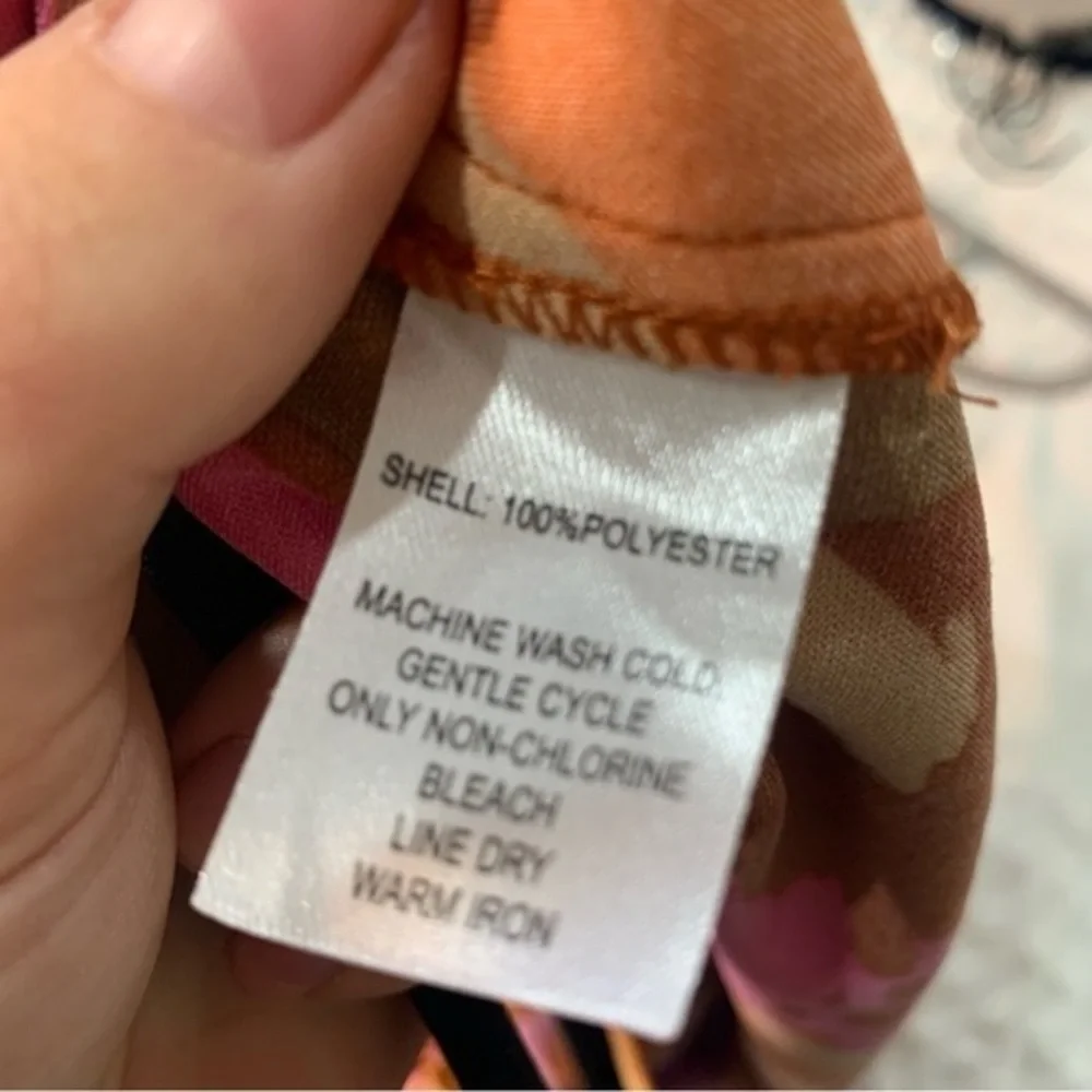 ✅ Christian Lacroix Dress Keyhole Midi Satin in Pink Orange